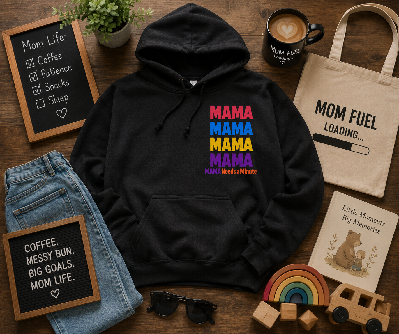 Mama Needs a Minute Hoodie