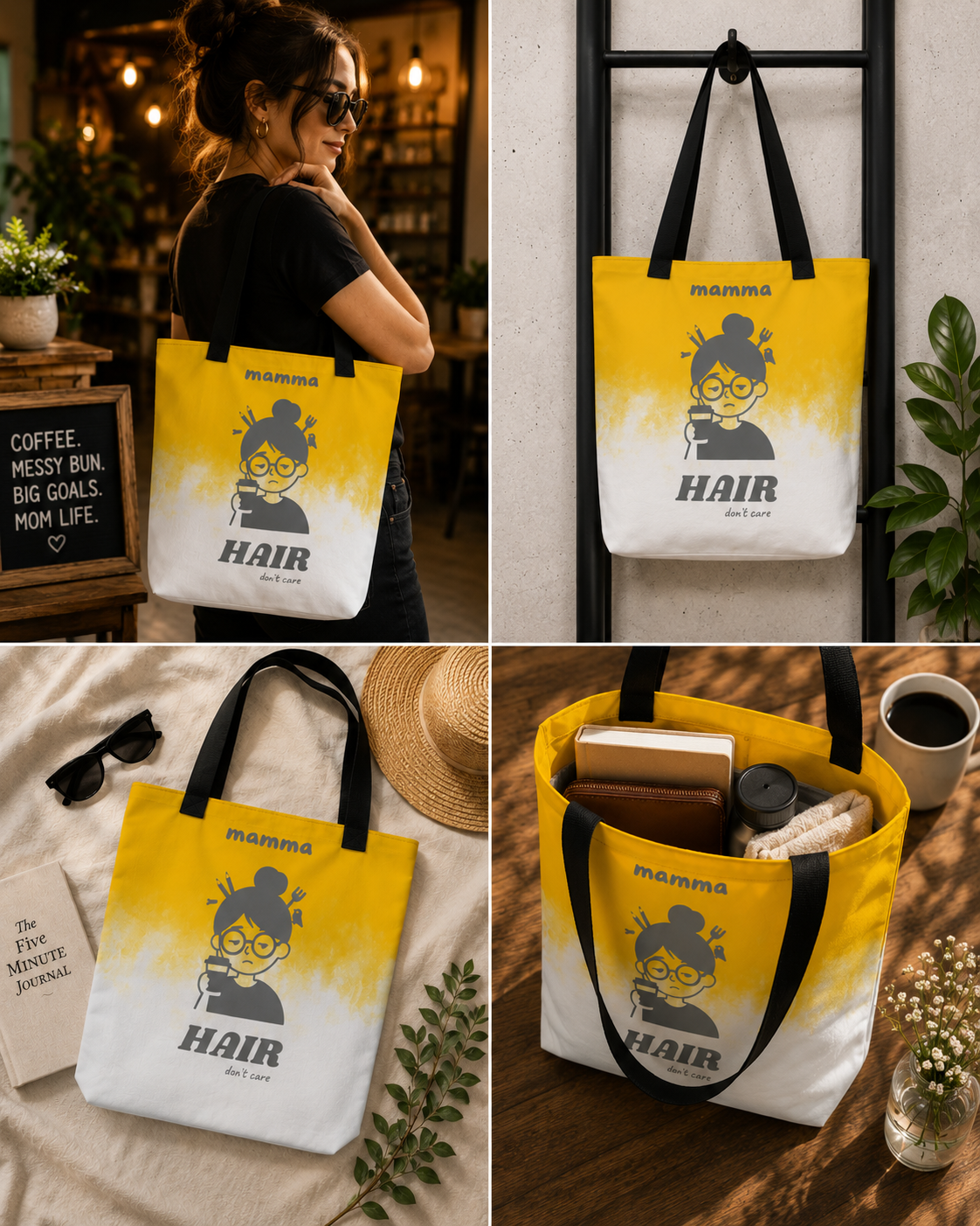 Messy Bun & On the Run Tote