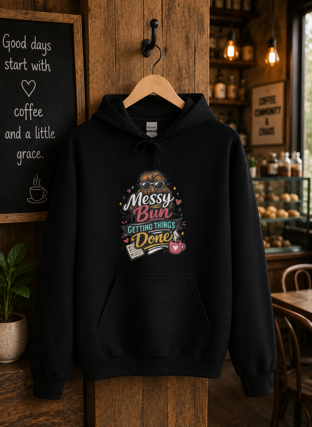 Messy Bun, Mission Done Hoodie