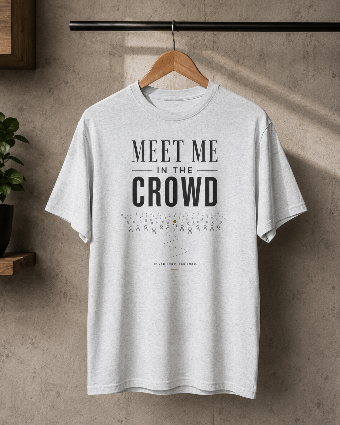 Meet Me In The Crowd | Minimal Editorial Tee