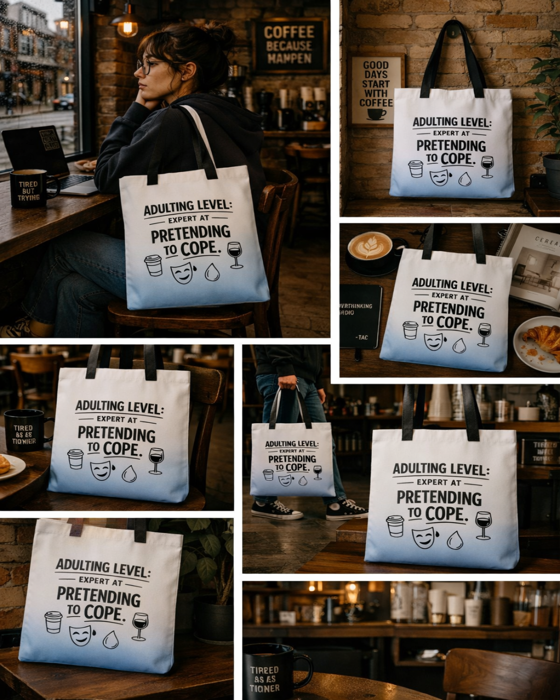 Adulting Survival Tote: Expert Level Coping