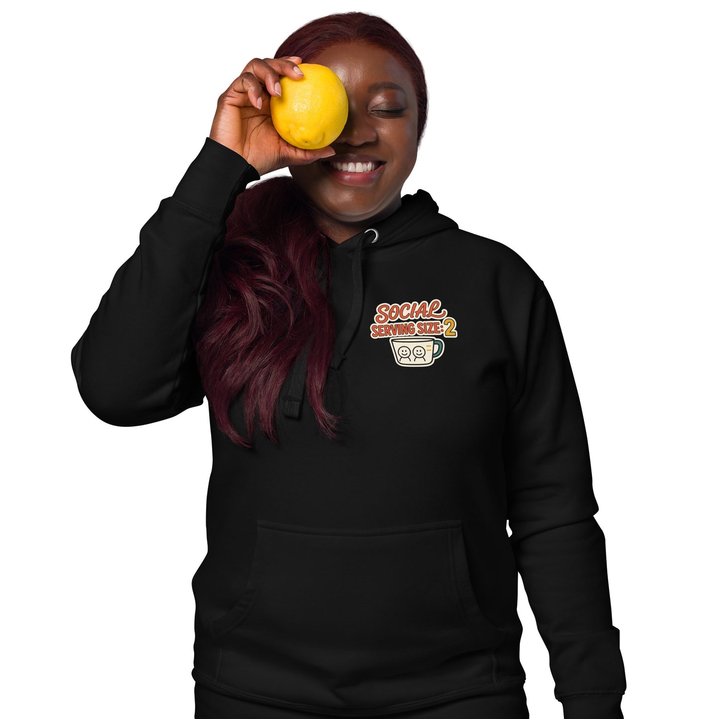 Social Serving Size: Two Unisex Hoodie